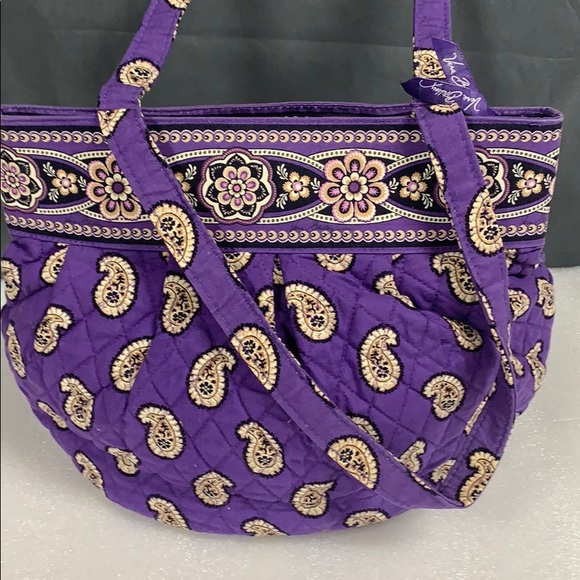 Vera Bradley Simply Violet Shoulder Bag Purse - Picture 4 of 6